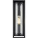 Caleb 1 Light 16.5 inch Textured Black Outdoor Wall Sconce